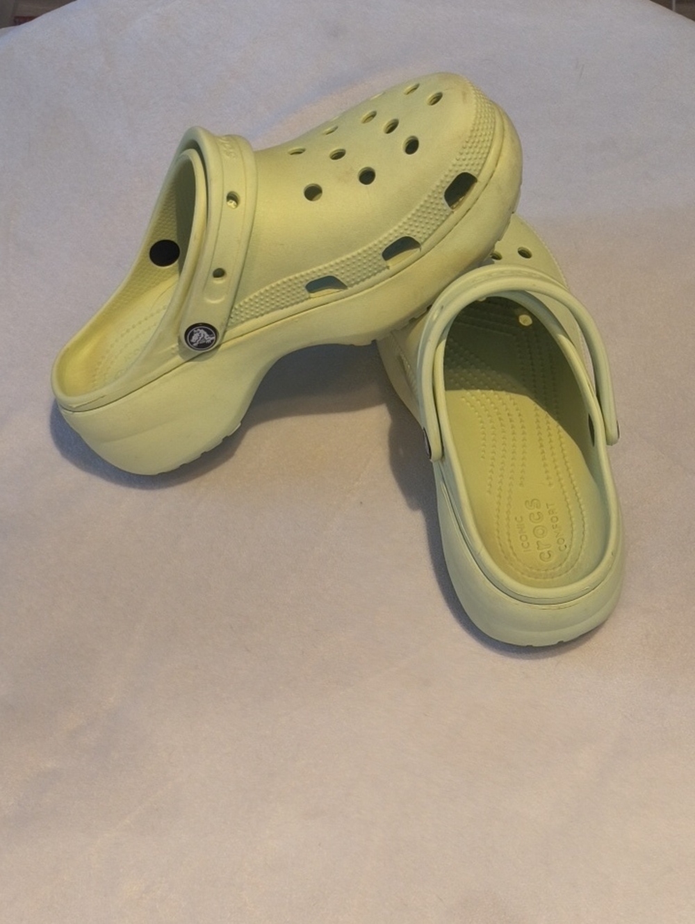 CROCS Lime Sherbet, Platform Style